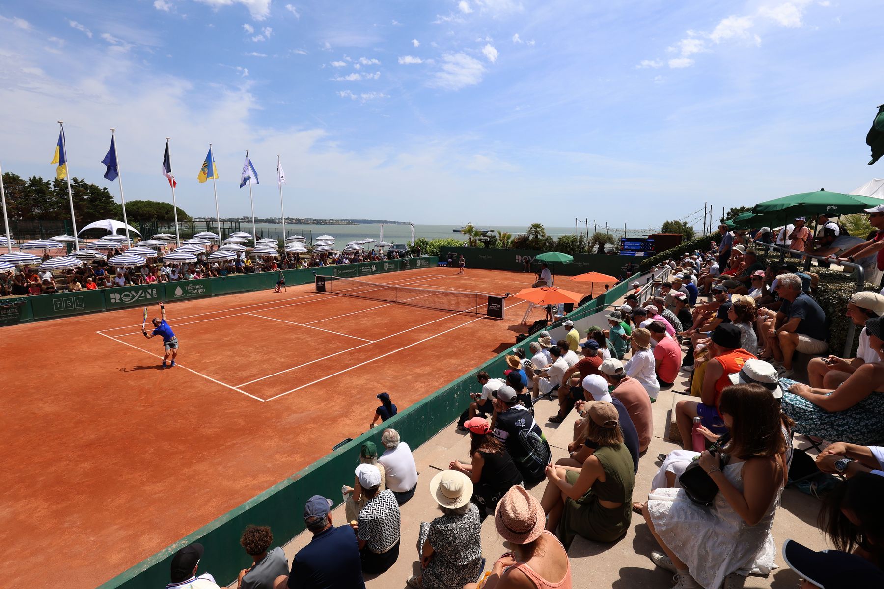 Court du Royan Atlantique Open pendant le tournoi