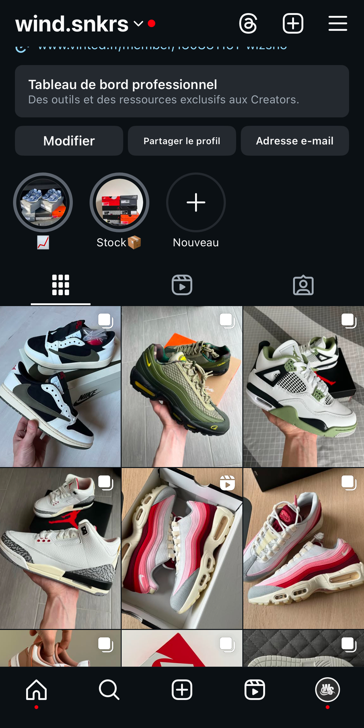 Feed Instagram Sneakers Business